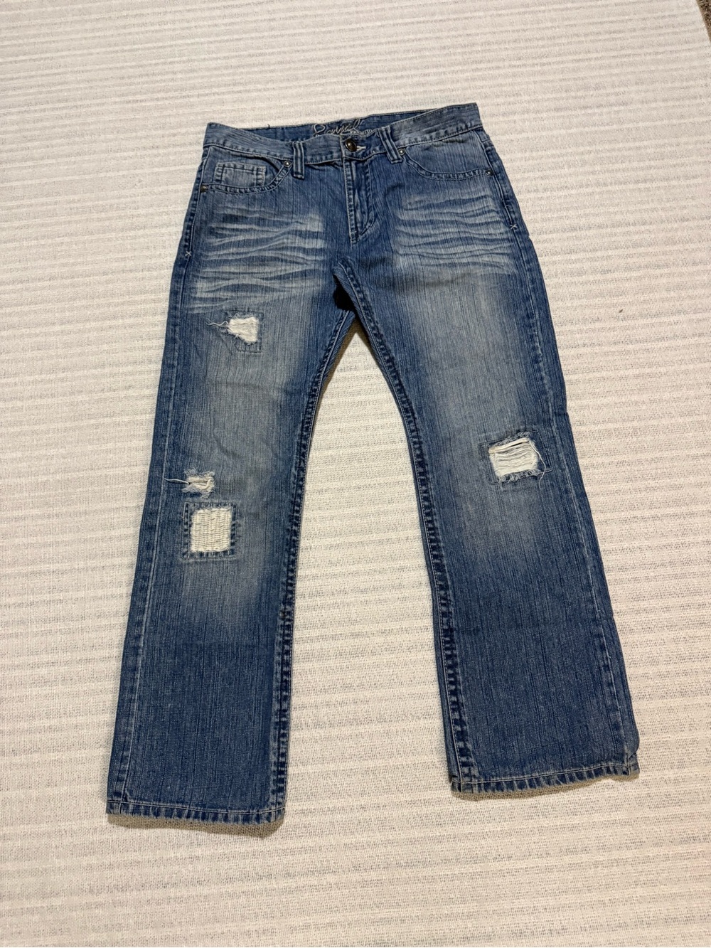 Royal Denim Straight-Leg Distressed Denim Jeans Men’s 34x30